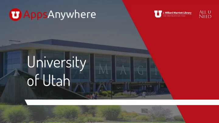 university of utah