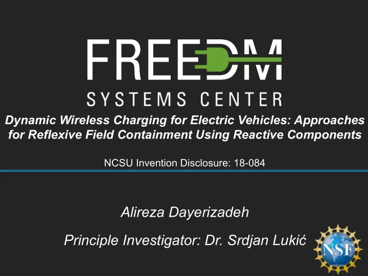 alireza dayerizadeh principle investigator dr srdjan luki