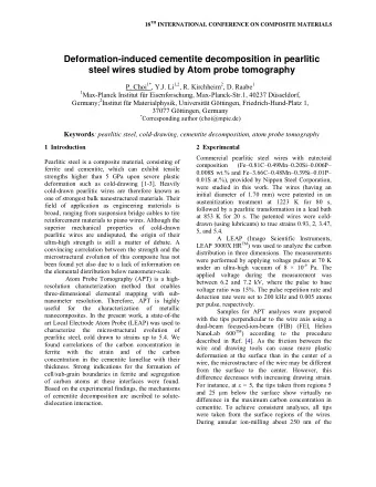 Deformation-induced cementite decomposition in pearlitic  steel wires studied by Atom probe