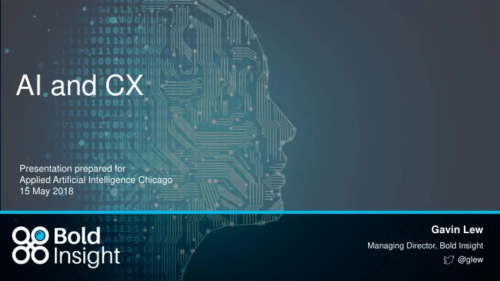 ai and cx