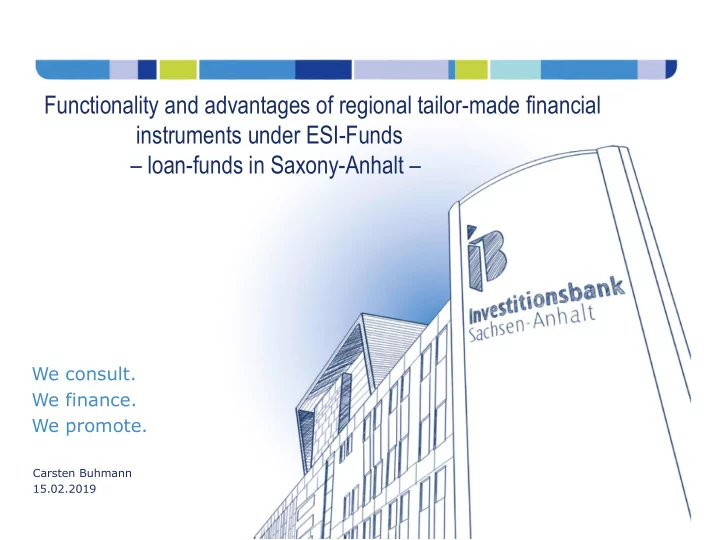 instruments under esi funds