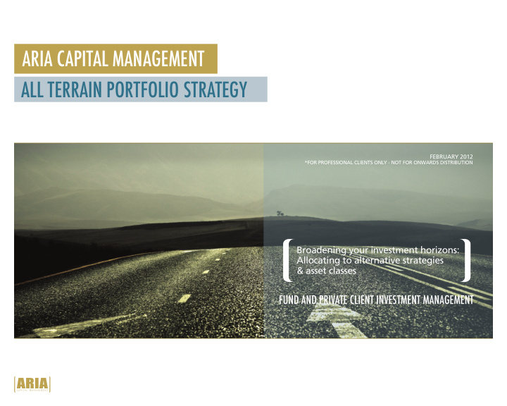 aria capital management
