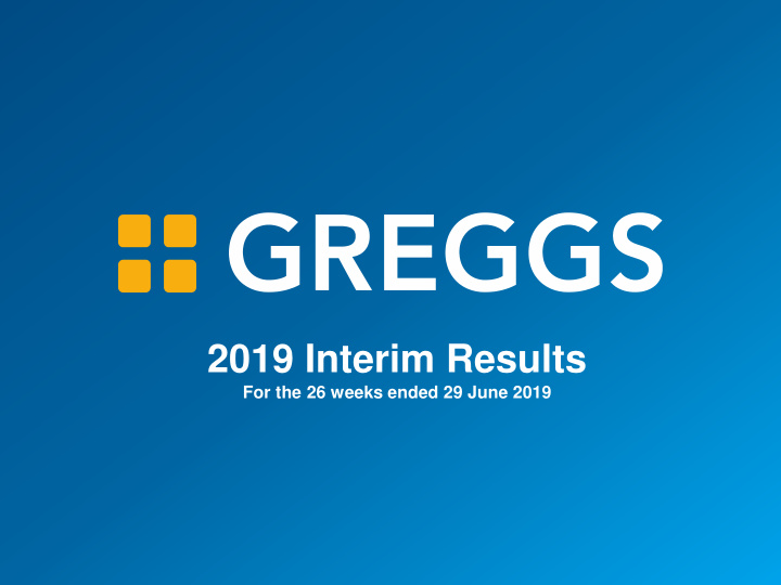 2019 interim results