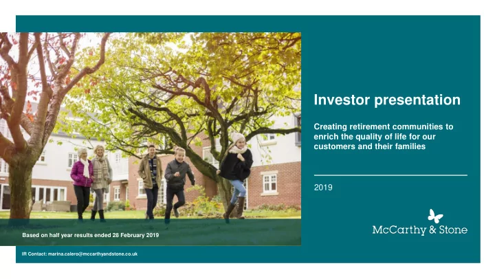 investor presentation