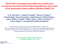 in moderate functional ischemic mitral regurgitation