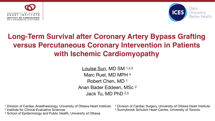 long term survival after coronary artery bypass grafting