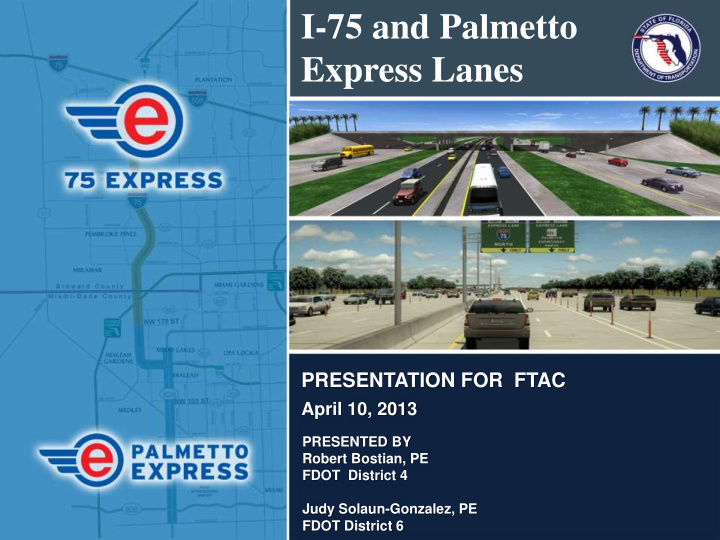i 75 and palmetto express lanes
