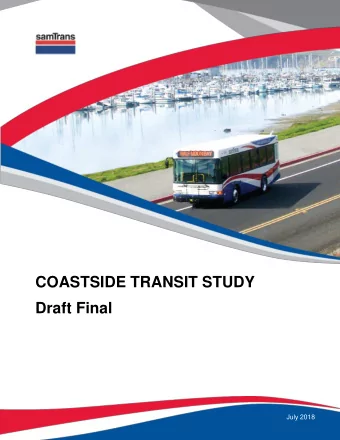 COASTSIDE TRANSIT STUDY  Draft Final  July 2018  COASTSIDE  IDE T  TRANSIT ST  STUDY  DY |  | DRAFT
