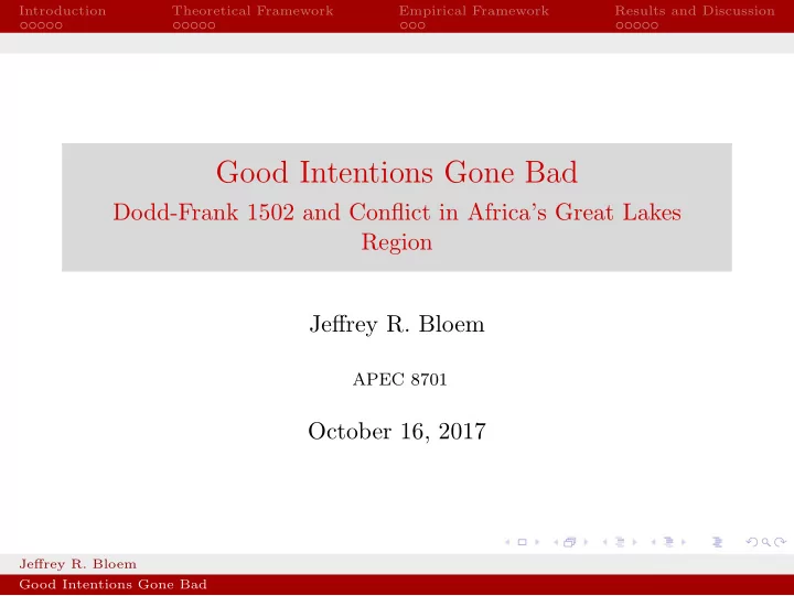 good intentions gone bad