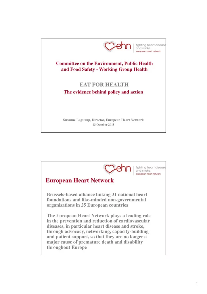 european heart network