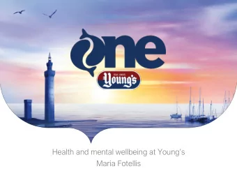 Maria Fotellis  Agenda  What we do  Lets start with why  Caring for our people