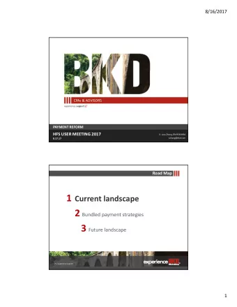 8/16/2017 Current Landscape  Obamas ACA focused on two key items:  Access to care