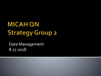 8.17.2018  Performance Measurement for Rural Low  Volume Providers Recommendations (2015)  Make