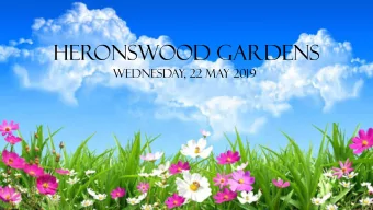 Heronswood Gardens  Wednesday, 22 May 2019 th Anniv Gardening Australias 30 th  iver  ersa  sar