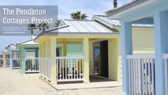The Pendleton  Cottages Project  4225 Executive Square, Suite 1050 La Jolla, California 92037