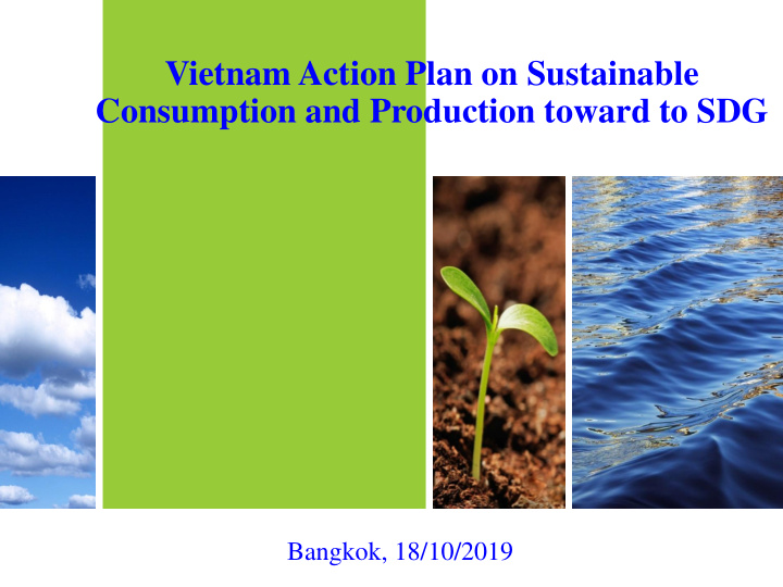 vietnam action plan on sustainable consumption and