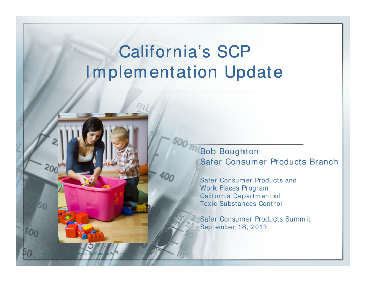 california s scp california s scp implementation update