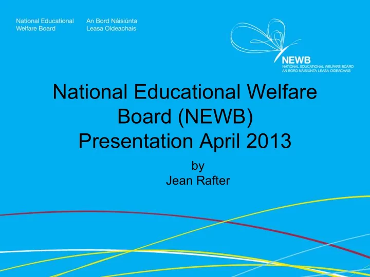 national educational welfare