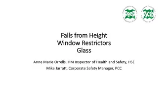 Fall  lls fr  from Heig  ight  Win  indow Restrictors  Gla  lass  Anne Marie Orrells, HM Inspector