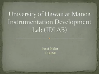 EEX6SE  Challenges  Overview of the STURM2 project  Amplifier board assembly and testing