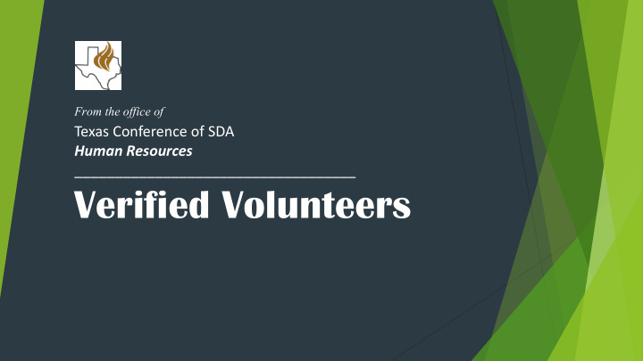 verified volunteers verified volunteers