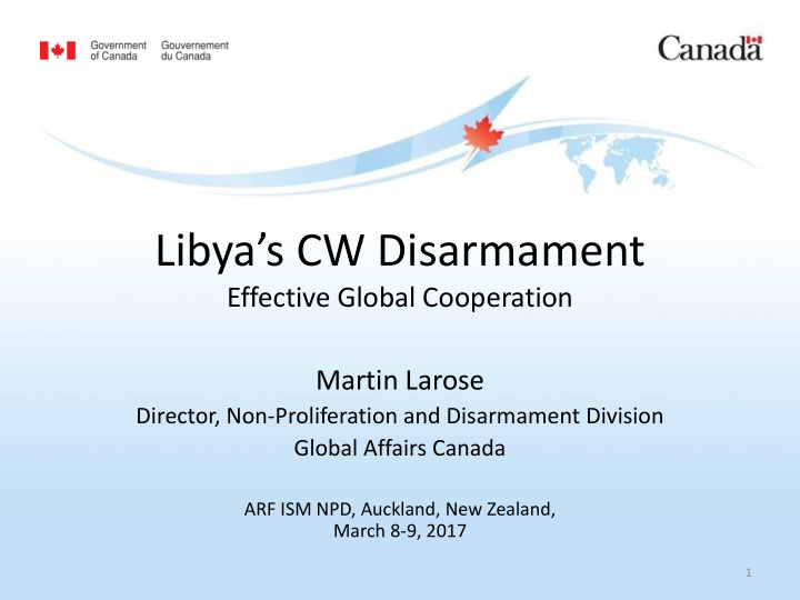 libya s cw disarmament