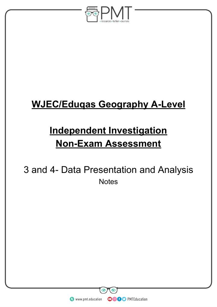 wjec eduqas geography a level independent investigation