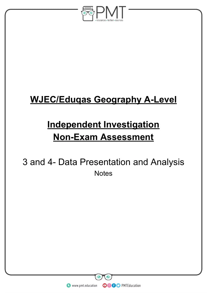 wjec eduqas geography a level independent investigation