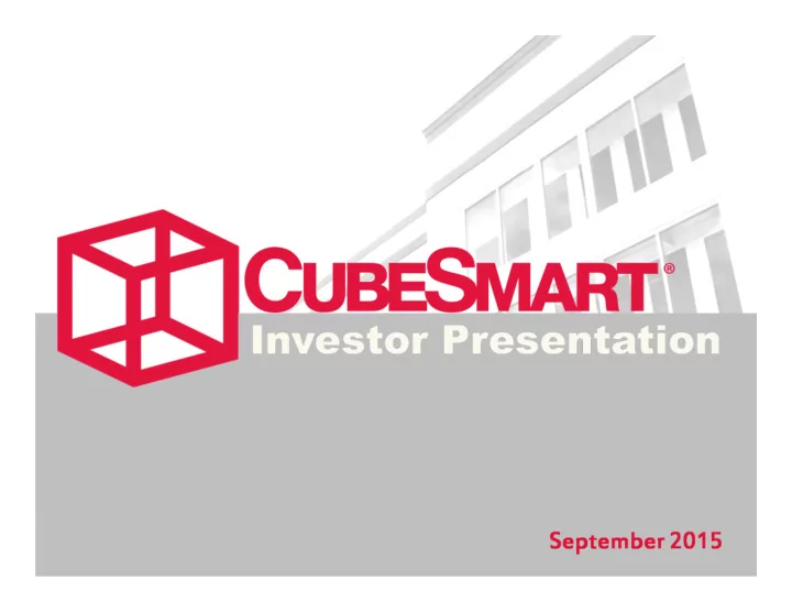 investor presentation