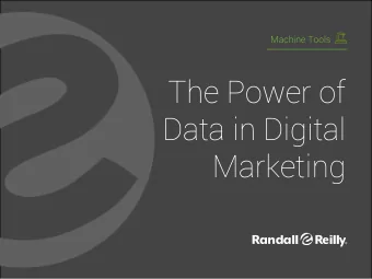 The Power of  Data in Digital  Marketing  The Necessity of Digital Marketing  Internet  Mobile