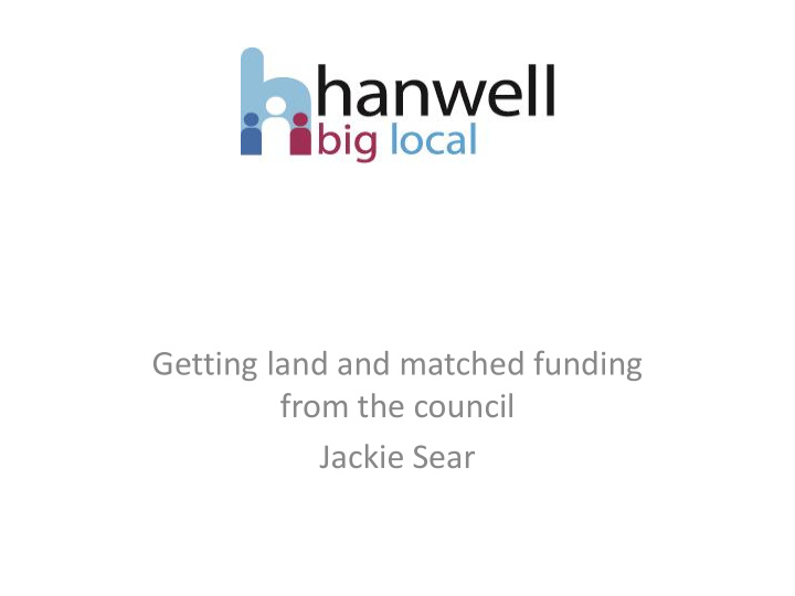 jackie sear what is we love about hanwell