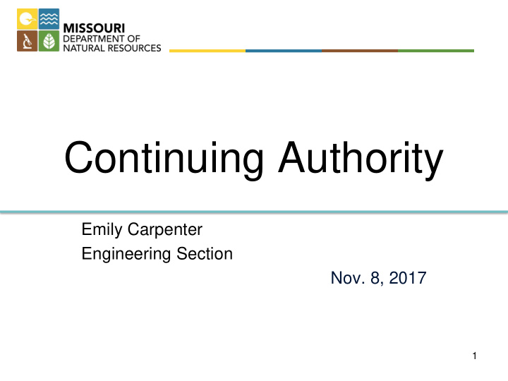 continuing authority