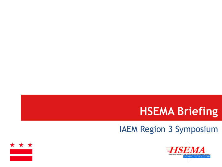 hsema briefing