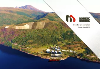 November 2017  Disclaimer  IMPORTANT NOTICE The presentation (the &quot; Presentation &quot;) has