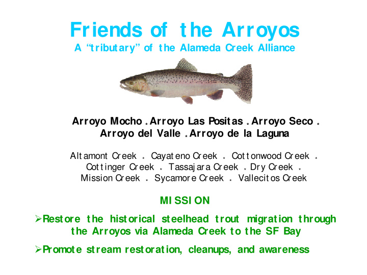 friends of the arroyos