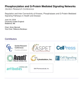 Meeting Program  Sunday  2:00 pm - 9:00 pm  Arrival and Check-in  6:00 pm  Dinner  7:30 pm - 7:40