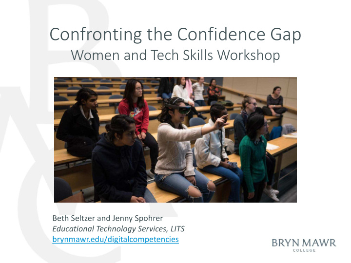 confronting the confidence gap
