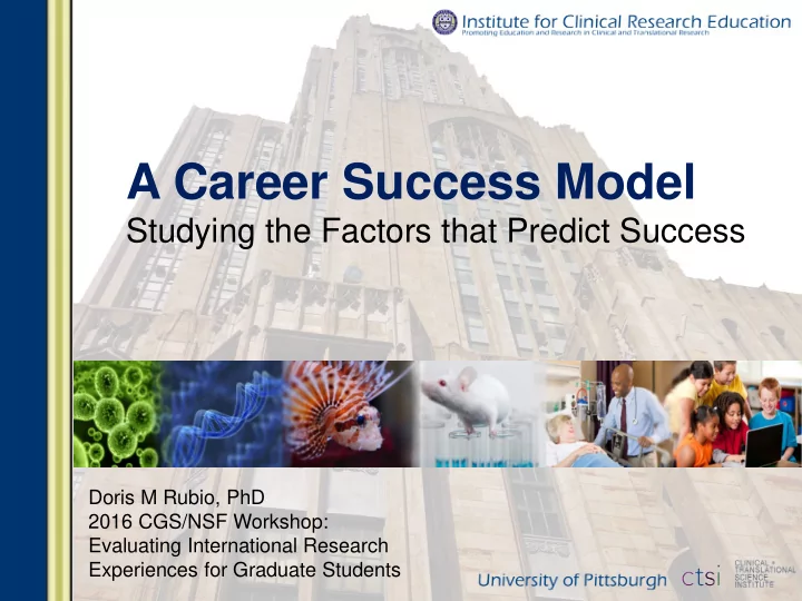 a career success model
