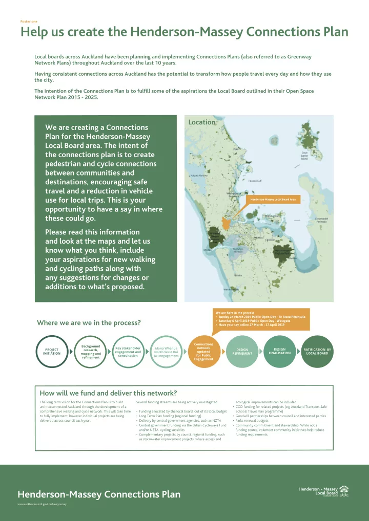 help us create the henderson massey connections plan
