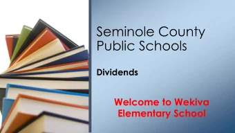 Public Schools  Dividends  Welcome to Wekiva  Elementary School  Meet The Community Involvement