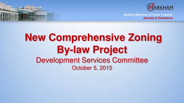 new comprehensive zoning