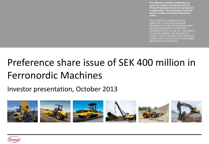 ferronordic machines