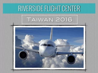 RIVERSIDE FLIGHT CENTER  Taiwan 2016  professional pilot program  part 141 flight school  examining