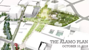 THE ALAMO PLAN  OCTOBER 10, 2018  COOPERATIVE AGREEMENT  JOINT ALAMO MASTER PLAN  Executed on