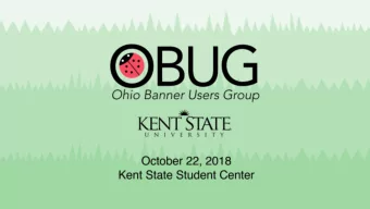 Address Data Management in  Banner 9  Kent State University System Melissa Berry  Lead Database
