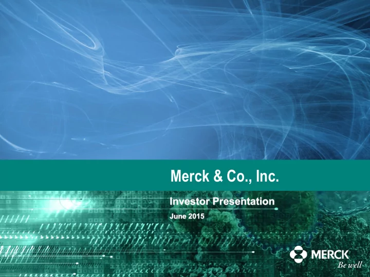 merck co inc