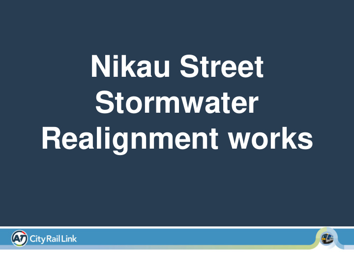 nikau street stormwater