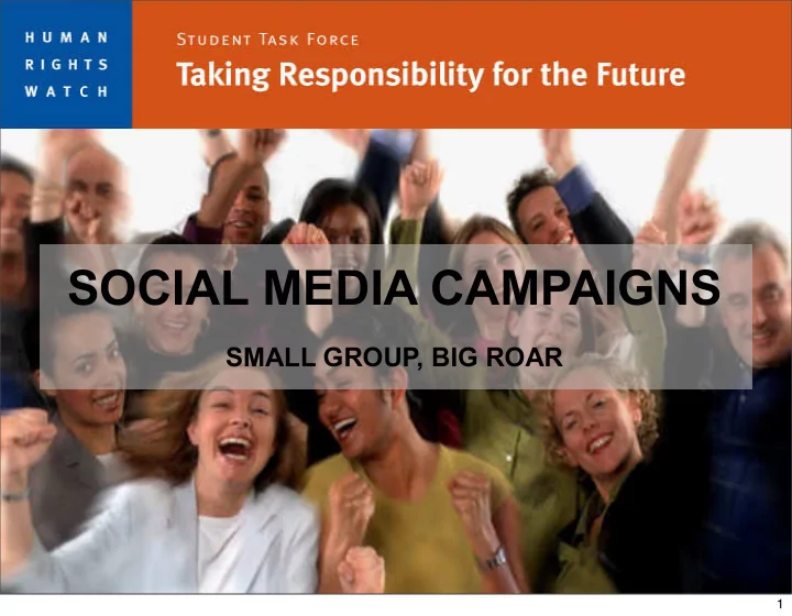 social media campaigns