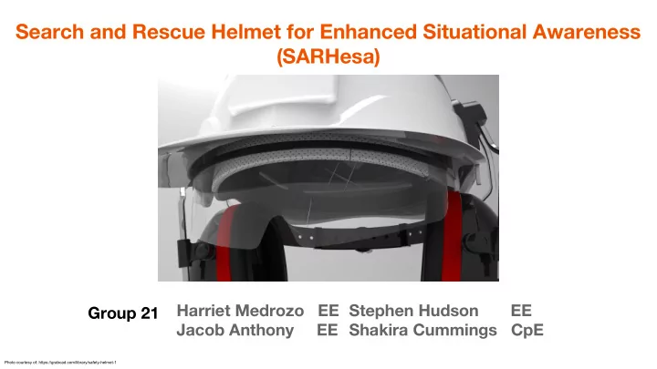 search and rescue helmet for enhanced situational