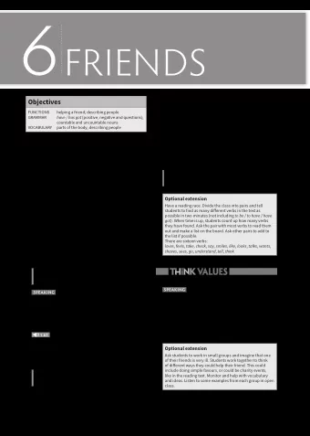 GRAMMAR have / has got (positive and negative)  Workbook page 54 and page 124 1 Look at the